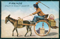 Firenze Città Carretto Fiasco cartolina WX0838 – fronte