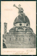 Firenze Città Cupolone Brunelleschi Saluto da Surrealismo cartolina WX0839 – fronte