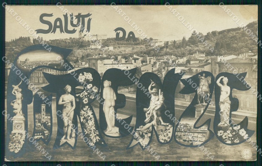 Firenze Città Saluti da PIEGHINA NPG Foto cartolina WX0846 – fronte