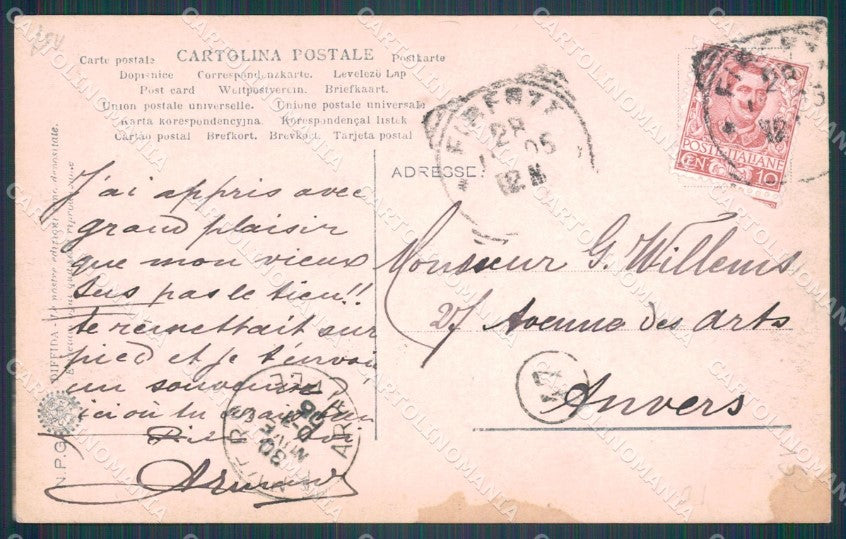 Firenze Città Saluti da PIEGHINA NPG Foto cartolina WX0846 – retro