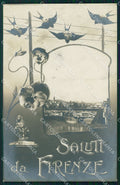 Firenze Città Saluti da Foto cartolina WX0848 – fronte