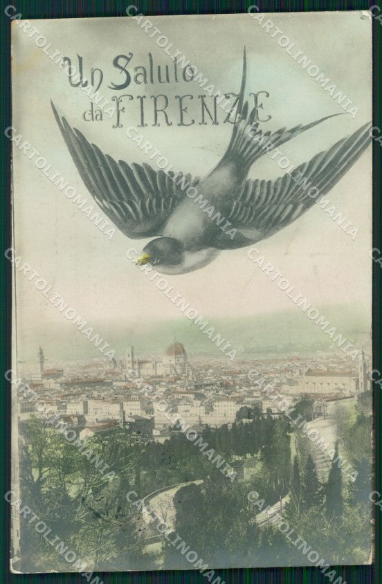 Firenze Città Saluti da Foto cartolina WX0849 – fronte
