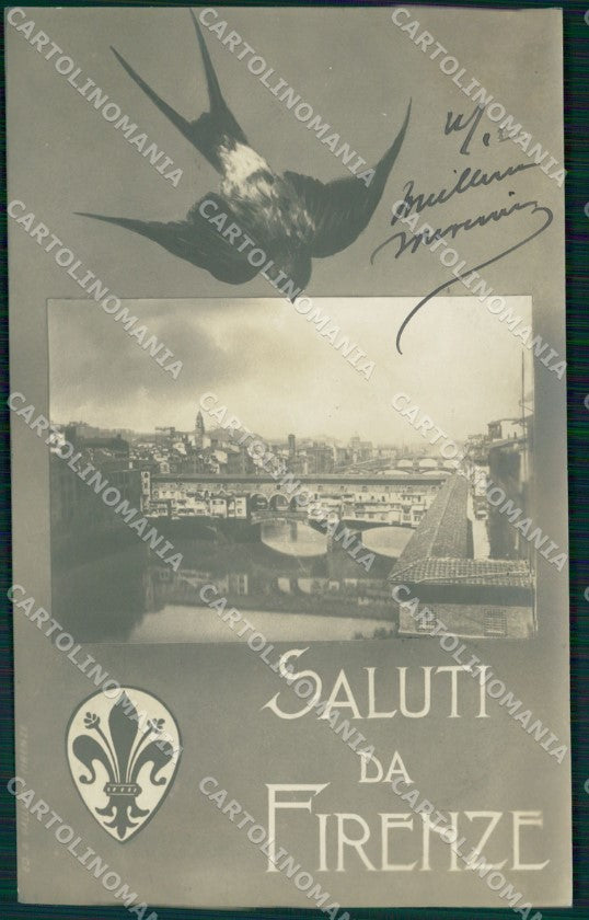 Firenze Città Saluti da Foto cartolina WX0851 – fronte