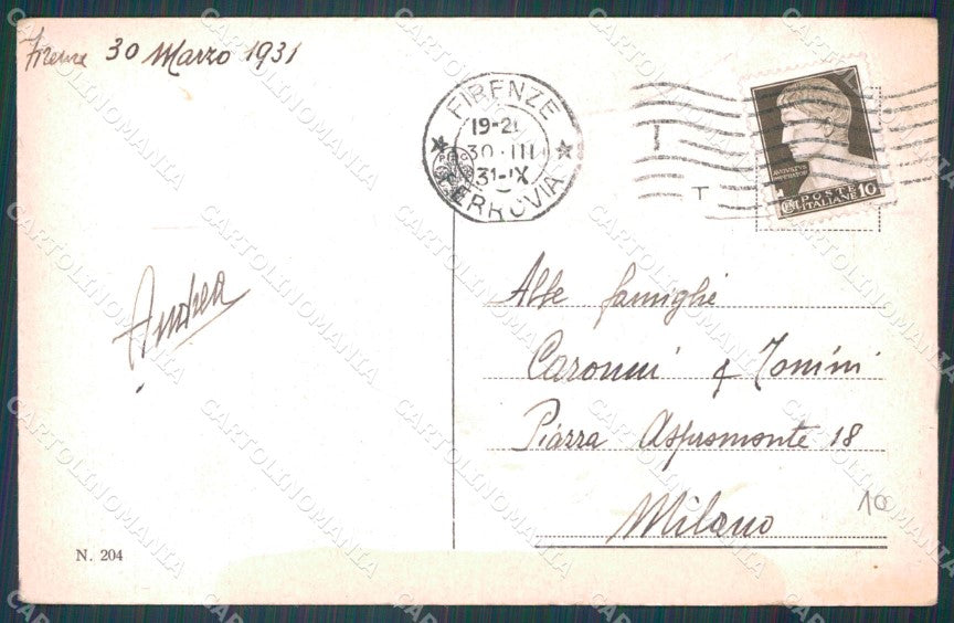 Firenze Città Carro del Sabato Santo Buoi PIEGA cartolina WX0865 – retro
