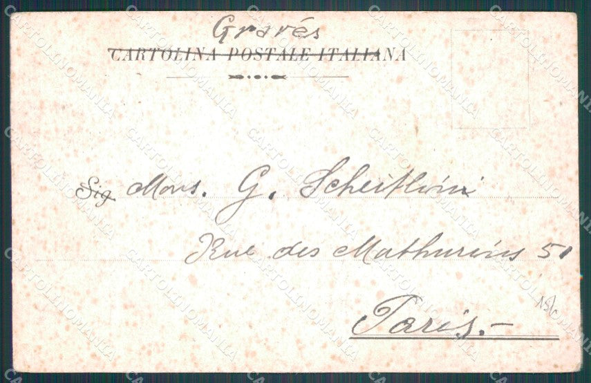 Firenze Città Carro Sabato Santo Buoi PIEGHINA cartolina WX0887 – retro