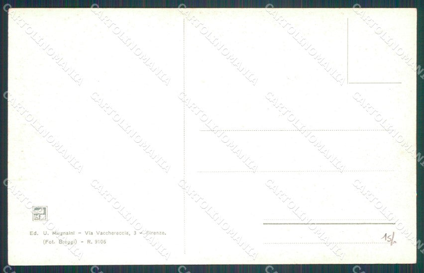 Firenze Città Carro Sabato Santo Buoi cartolina WX0888 – retro