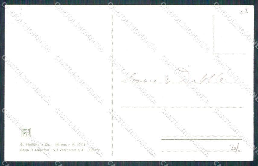 Firenze Città Carro Sabato Santo Buoi cartolina WX0907 – retro