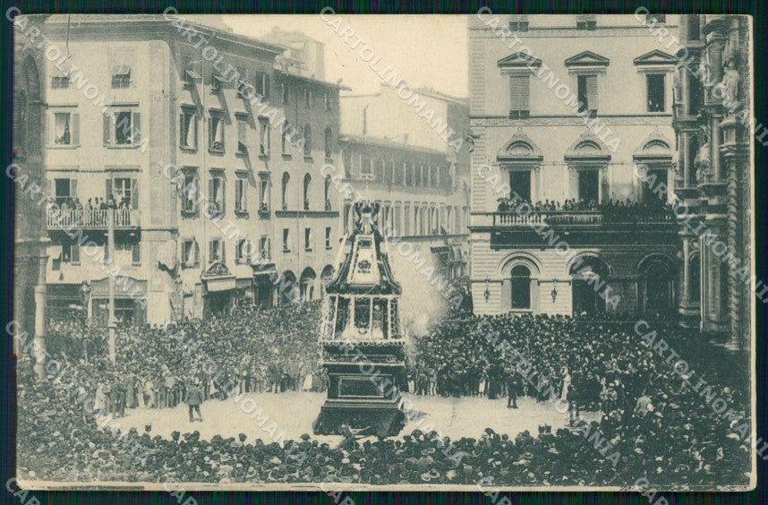 Firenze Città Scoppio Carro Sabato Santo Buoi cartolina WX0914 – fronte