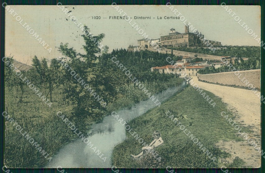 Firenze Certosa di PIEGHINA cartolina WX0920 – fronte
