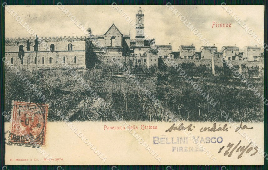 Firenze Certosa di cartolina WX0921 – fronte