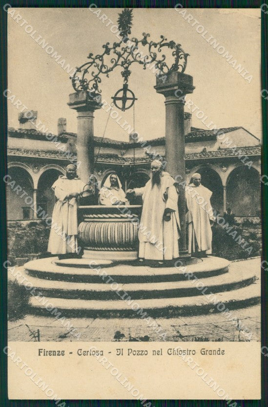Firenze Certosa di Frati PIEGHINA cartolina WX0923 – fronte