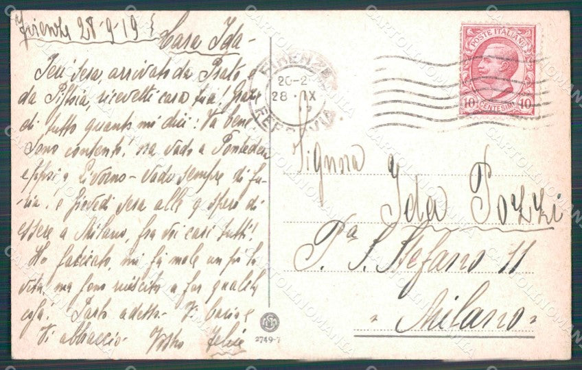 Firenze Certosa di Frati cartolina WX0934 – retro