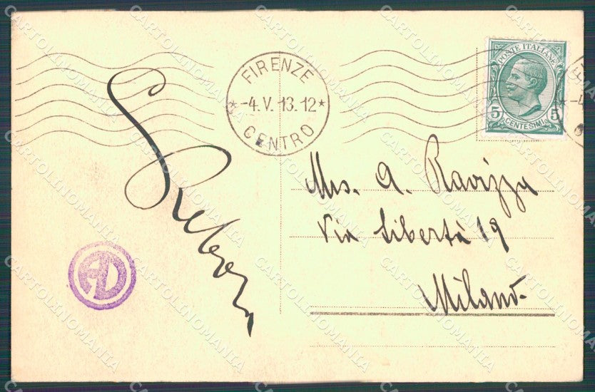 Firenze Certosa di Frati cartolina WX0937 – retro