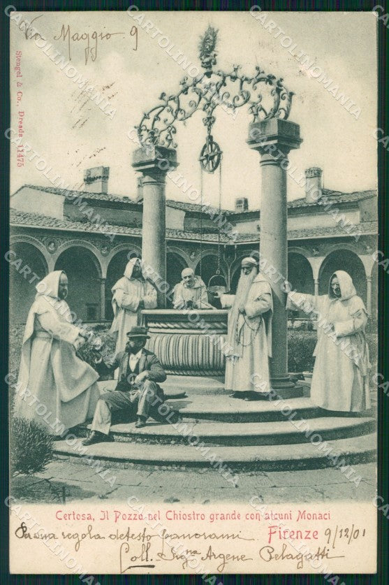 Firenze Certosa di Frati ABRASA cartolina WX0942 – fronte