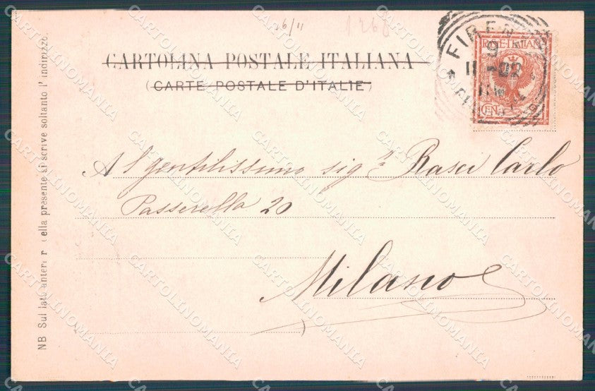 Firenze Certosa di Frati cartolina WX0945 – retro