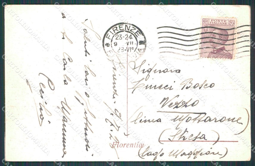 Firenze Certosa di Convento Barca cartolina WX0956 – retro