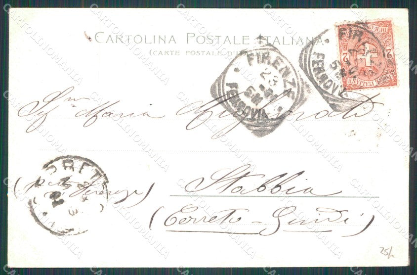 Firenze Città Scaricamento Vino Fiaschi Costumi cartolina WX0976 – retro