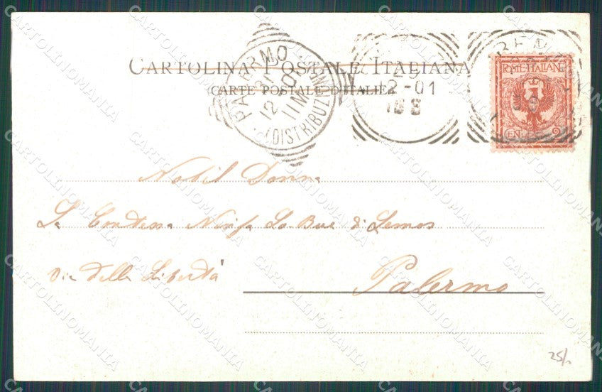 Firenze Città Carro Trasporto Vino Fiaschi cartolina WX0979 – retro