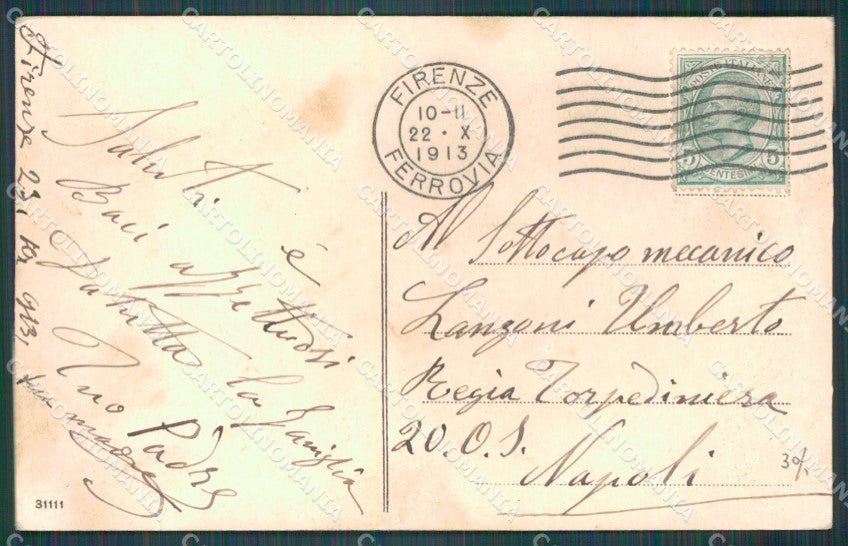 Firenze Città Scaricamento Vino Fiaschi cartolina WX0988 – retro