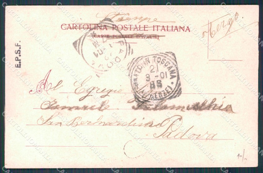 Firenze Città San Miniato cartolina WX1001 – retro
