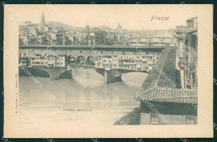 Firenze Città Ponte Vecchio Modiano cartolina WX1002 – fronte