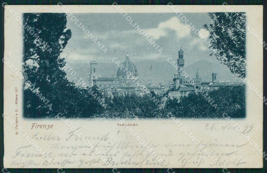 Firenze Città Chiaro di Luna Modiano cartolina WX1003 – fronte