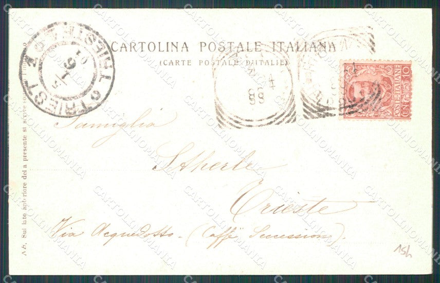 Firenze Città Palazzo Pretorio Alinari Costumi cartolina WX1023 – retro