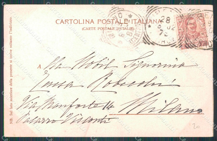 Firenze Città Palazzo Pretorio Costumi PIEGHE cartolina WX1031 – retro