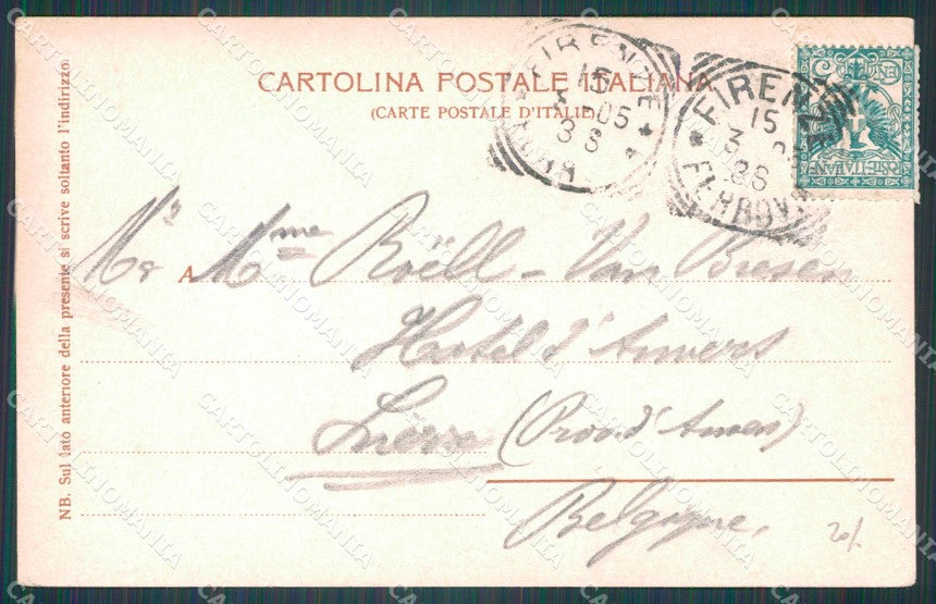 Firenze Città Arciconfraternita della Misericordia cartolina WX1041 – retro