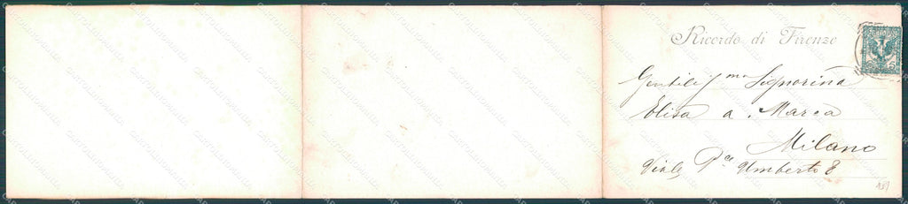 Firenze Città Tripla cartolina WX1064 – retro