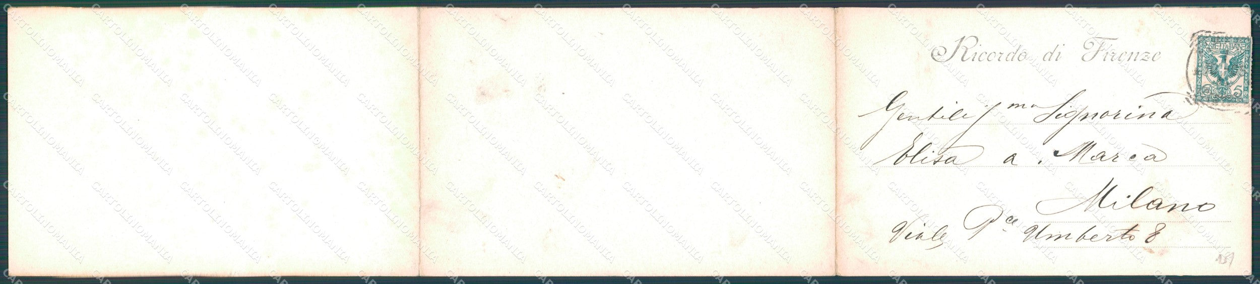 Firenze Città Tripla cartolina WX1064 – retro