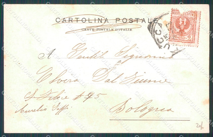 Lucca Città Piazza Vittorio Emanuele cartolina WX1066 – retro