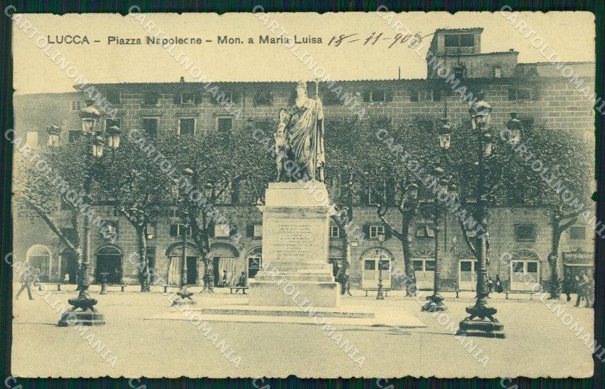 Lucca Città Piazza Napoleone cartolina WX1068 – fronte