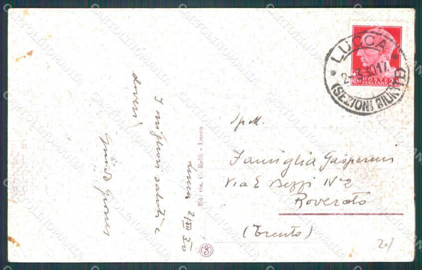 Lucca Città Caserma PIEGHINA cartolina WX1069 – retro