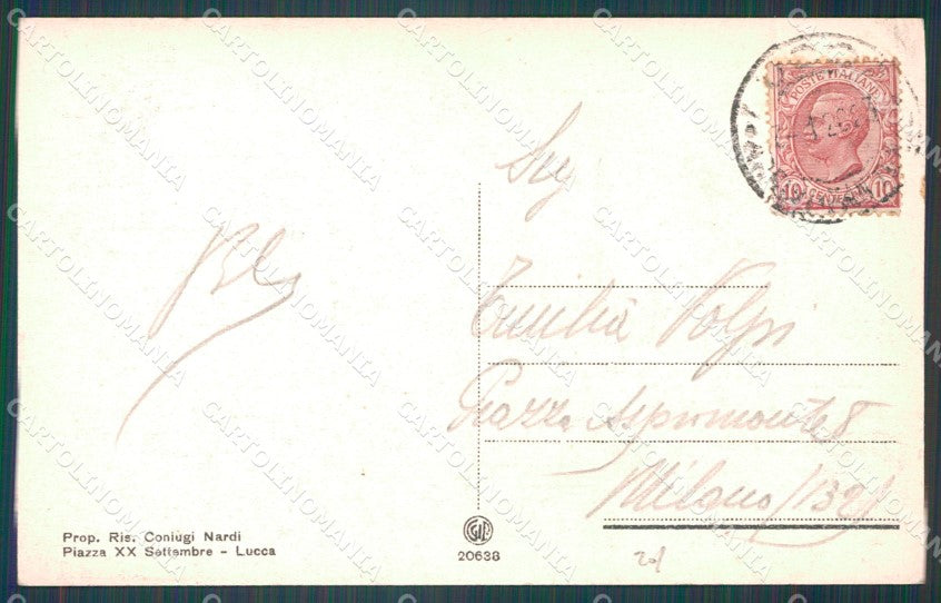 Lucca Città Palazzo Bernardini cartolina WX1077 – retro
