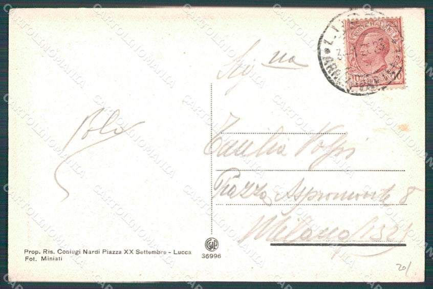 Lucca Città Palazzo della Provincia MACCHIA cartolina WX1078 – retro
