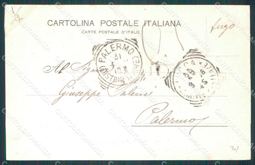 Lucca Città Le Mura PIEGHINA cartolina WX1086 – retro