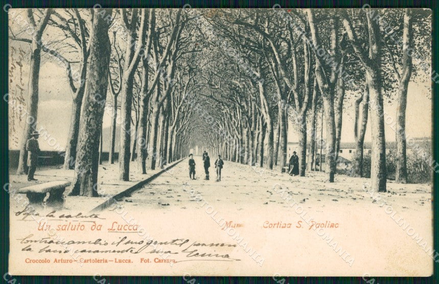 Lucca Città Le Mura ABRASA cartolina WX1087 – fronte
