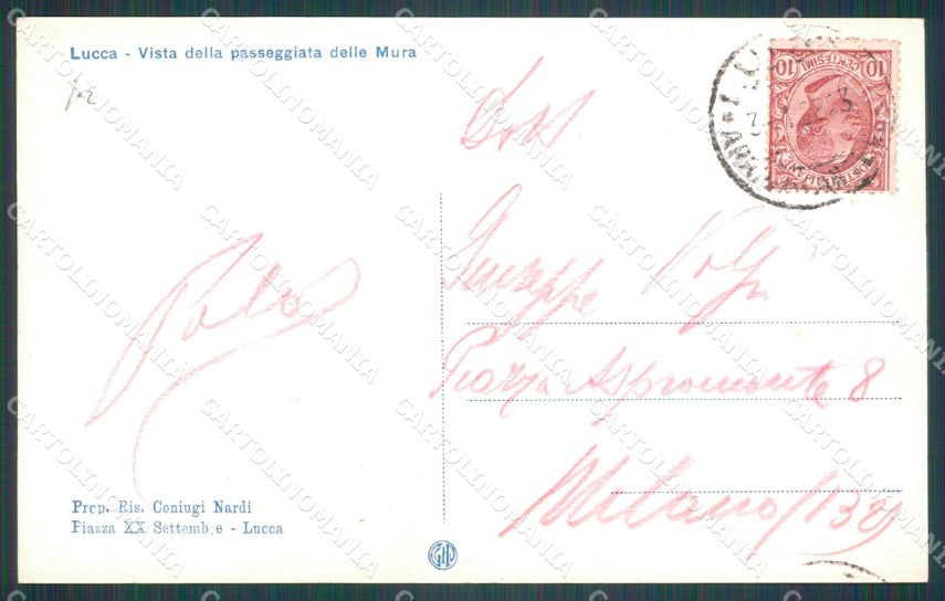 Lucca Città Le Mura Foto cartolina WX1096 – retro