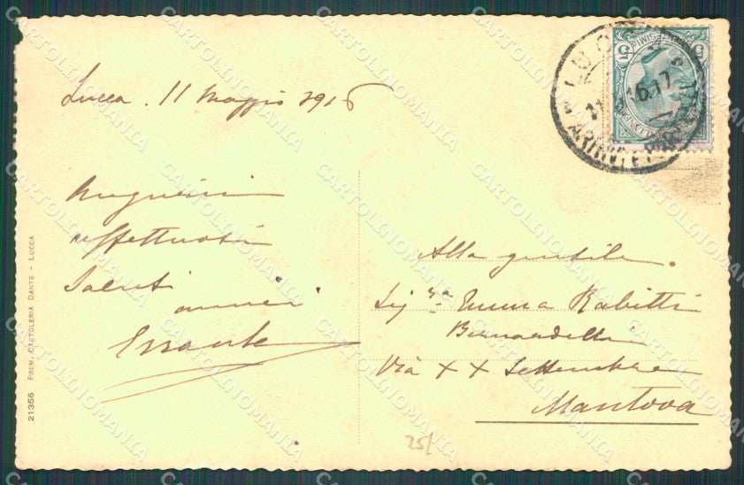 Lucca Città Palazzo Pretorio ABRASA cartolina WX1097 – retro