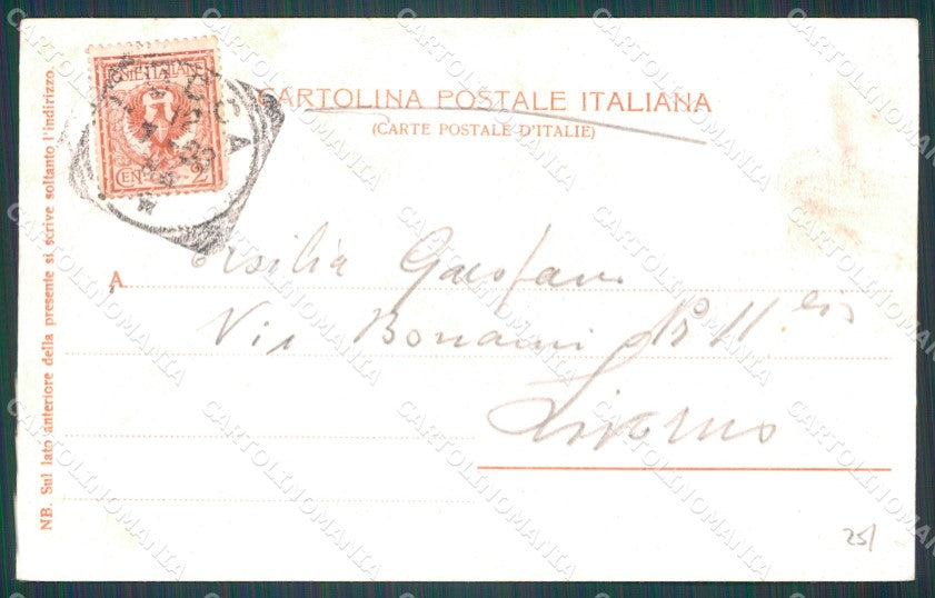 Lucca Città Le Mura cartolina WX1103 – retro