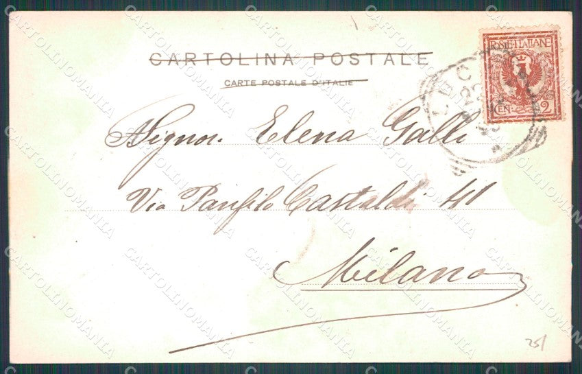 Lucca Città Cortile degli Svizzeri cartolina WX1110 – retro