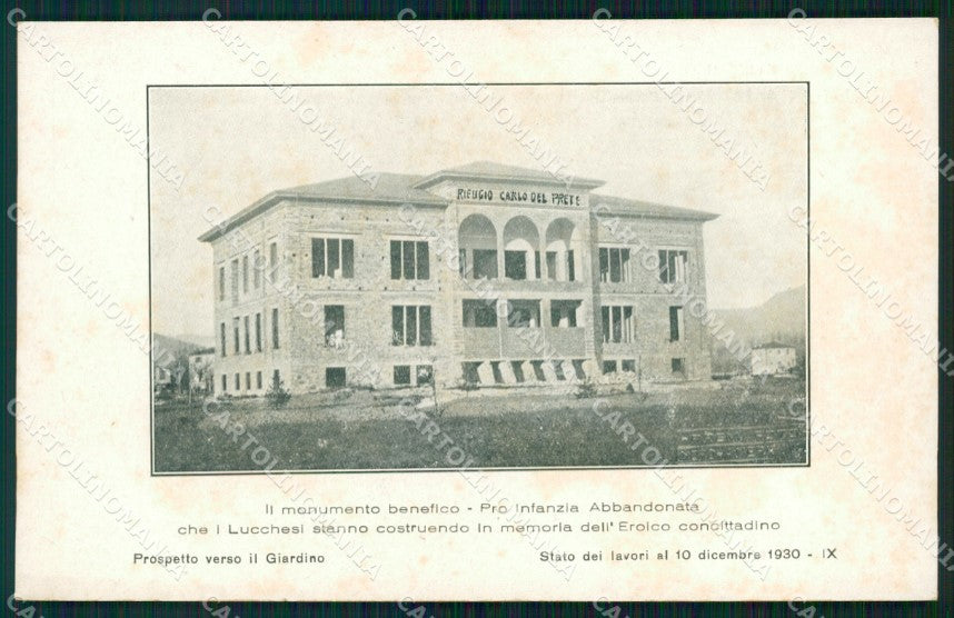 Lucca Città Rifugio Carlo del Prete cartolina WX1115 – fronte