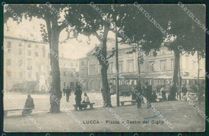 Lucca Città Teatro Tram cartolina WX1120 – fronte