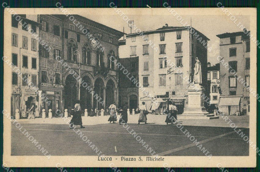 Lucca Città Piazza San Michele cartolina WX1122 – fronte