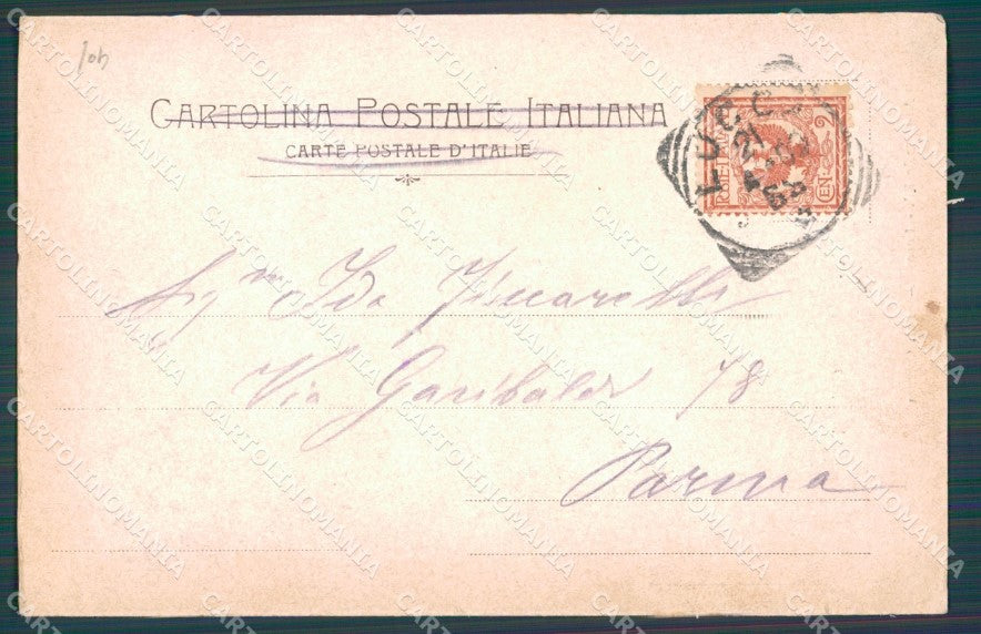 Lucca Città Palazzo Guinigi PIEGHINA cartolina WX1124 – retro