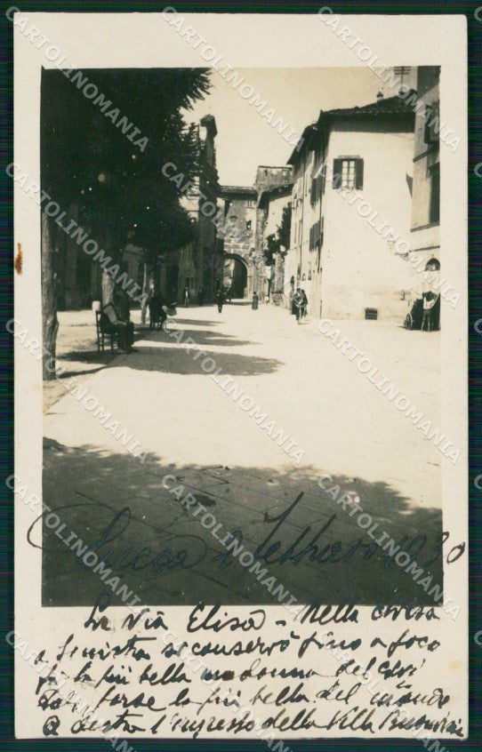 Lucca Città Via Elisa Foto cartolina WX1127 – fronte