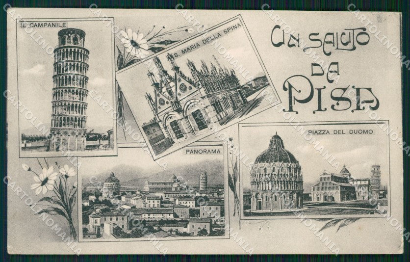 Pisa Città Saluti da RIFILATA cartolina WX1132 – fronte