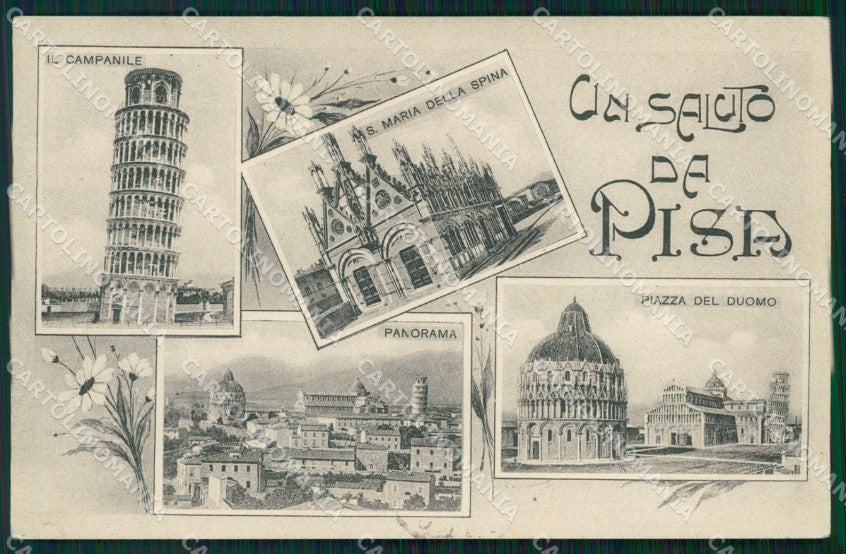 Pisa Città Saluti da cartolina WX1133 – fronte