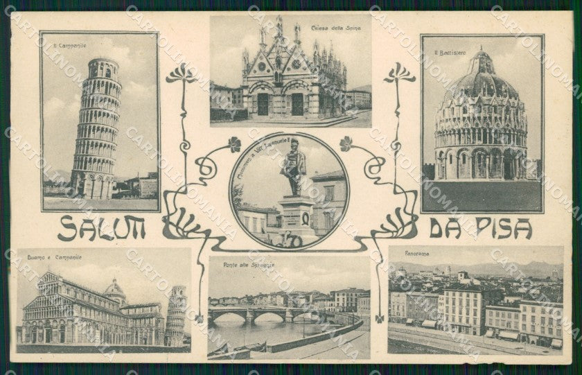 Pisa Città Saluti da RIFILATA cartolina WX1134 – fronte